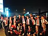 HAPPY: Glade nordmenn etter premieutdeling i Abu Dhabi, selv om det ikke ble gull.