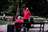 Abdelhamid Amrhar og resten av Københavnerteamet har gått flere runder i parken hvor det over flere uker har samlet seg en del ungdommer.