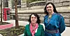 Minela Kosuta (t.v.) fra likestillingssenteret KUN og Astrid Kristensen Haldorsen i Egalia har laget den nye veilederen mot rasisme i arbeidslivet.