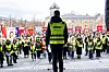 Forbundsleder Christian Justnes holdt appell i Trondheim.