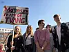 PROTESTERTE: Elevorganisasjonen forteller om stor oppslutning i streiken mot ny fraværsgrense.