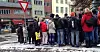 FLERE TRENGER STØTTE: Matkø ved Fattighuset på Grønlandsleiert. Bildet er fra 2019
