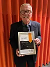 50-årsjubilant: Øivind Høgmo ble hedret med diplom for 50 års medlemskap i Arbeidsmandsforbundet. Han jobbet i private anlegg, de siste 40 årene i Skanska. Nå er han aktiv i pensjonistgruppa i avdelingen.