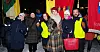 FO-erne Arnhild Skaanes (f.v.), Inger Lisbeth Heglad, Runa Hjertø, Mona Berger, Marit Monsø Bosness og Trond Reitan aksjonerte for likelønn i Trondheim torsdag kveld.