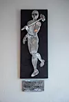 Hvalfangergata. Skulptur av Arbeideren av kunstner Unn Warholm 2013.