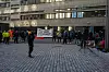 Heismontørenes fagforening markerte utenfor kontorlokalene til Schindler på Hasle i Oslo.