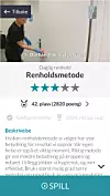 VIDEO: Appen inneholder også videoer som viser anbefalt renholdsmetode.