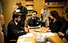 PÅ STORTINGET: Tillitsvalgt fra Oslo fengsel, Farukh Qureshi og tillitsvalgt fra Bergen fengsel, Bjarte Engelsen Syse, møtte Ap-politiker og leder for Stortingets justiskomiteen Hadia Tajik og partifelle Kari Henriksen.