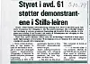 STØTTE: LO sa ja, men fagforeninger i Odda støttet kampen mot utbygging av Alta-Katokeinovassdraget.
