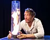 MAGIKER: Før Martin N. Kneppen ble permittert holdt han vitenshow ved museet. Han ønsker å fortsette å gjøre jobben sin i digitale flater.