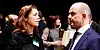 PÅ PLASS I SPEKTRUM: NHO-direktør Ole Erik Almlid, her i samtale med eks-NHO-direktør (og nåværende Schibsted-direktør) Kristin Skogen  Lund.
