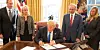 ENDRER: President Donald Trump signerer flittig ordrer som berører amerikanske arbeidsfolk. denne gangen gjelder det rettighetene til amerikanske krigsveteraner.
