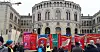 Fanene har en naturlig og viktig plass når fagforeningene mobilisere og markere mot politiske kampsaker.