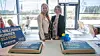 Silje Thoresen Tandberg (til v.), markedssjef på Moss lufthavn Rygge, og Elina Hakkarainen, Ryanairs salgs- og markedsføringsdirektør i Norden, kunne sommeren 2015 feire at Ryanair hadde brakt åtte millioner passasjerer til og fra Rygge. Året etter ble flyplassen nedlagt.
