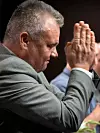 TAKKER FOR TILLITEN: Forbundsleder Jørn Eggum takker for at han får lede Fellesforbundet de neste fire årene.