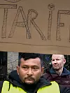 Streiken ved Olivia i Oslo fikk stor oppmerksomhet. Daglig leder Fredrik Remmen (bak) mente lenge at en lokal husavtale var bra nok. Etter streiken gikk restauranten med på kravet om Fellesforbundets tariffavtale.