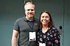 GAMMEL OG NY: Dagfinn Svanøe og Sandra Åberg Kristiansen.