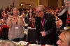 KOMGRESSEN I 2013: Terje Olav Olsson er valgt inn i LOs ledelse som sekretær og første varamedlem til LOs sekretariat. Venke Marie Heimdal (til venstre) og Terje Aaberg (til høyre) gratulerer.