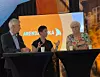Sara Malene Henriksen i debatt under Arendalsuka 2022 med psykiaterne Lars Lien og Randi Rosenqvist.
