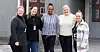 Fra venstre) Malene Masterød (helsefagarbeider), Silje Gjevestad (vernepleier og verneombud), Frida Aarnes  (miljøassistent), Anne Lene Halvorsli-Arntsen (vernepleier og avdelingsleder) og Wenche Gashi (sosionom).