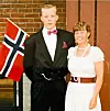 Eddy Lyshaug og mamma.