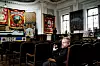 HISTORISK GRUNN: - Lokalsamfunnene var mye tettere sammensveiset før, da man hadde bred fagorganisering, mener Gareth Lane i Bakers Union, som holder til i det gamle hovedkvarteret til gruvearbeiderforbundet NUM.