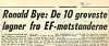 Tonen i debatten før folkeavstemningen var særdeles tøff. Her fra Arbeiderbladet 16. august 1972
