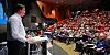 Daværende nestleder i LO, Hans Christian Gabrielsen, på Trondheimskonferansen i 2016. Nå er konferansen flyttet fra Nova konferansesenter i Folkets hus til hotellet ved Lerkendal.