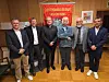 40-ÅRSJUBILANTER: Fra venstre, Remi Unnvik, leder EFV, Ole Jørgen Helle, Atle Teigland, Kjell Eldevik, Ernst Sunde og Morten Bildøy, nestleder i EL og IT Forbundet.