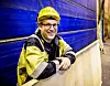 INNOVASJON: Dag Molteberg innoverer fram fiberdører, i samarbeid med en kjent dørprodusent. – Får vi orden på økonomien så har jeg stor tro på framtida.