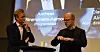 BEKYMRET: Ole Erik Almlid i samtale med programleder Andreas Strømsheim-Aamodt fra NHO Elektro under årskonferansen til elektrobedriftene tirsdag.