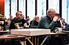 Tre generasjoner fagforeningsledere: Remi Andre Unnvik, Ove Toska (i midten, i bakgrunnen) og Atle Rasmussen (t.h.)
