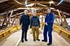 ILDSJELER: Tim Morris, Henri Holler og Bendik Nilsen Bergendal brenner for trebåter og historiske skip.