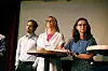 NHO, AP OG FORSKER: F.v.: Nina Melsom (NHO) og Gunn Karin Gjul (Ap) i debatt om KI. T.v. SINTEF-forsker Filippo Remonato.