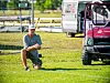 Arbeidsleiar Hans Petter Fransrud merker opp finalebanen på Ekebergsletta. Til helga rykkar fotballspelarane inn til verdas største fotballturnering for barn og unge.
