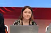 DIRIGENT: Under landsmøtet til EL og IT i mars i år, var Sandra Åberg Kristiansen dirigent.