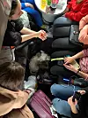 Hunden de passet ble med et stykke på reisen.