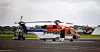 Sodexo har rundt 425 ansatte i offshoreturnus. Bildet av offshorehelikopteret er tatt på heliporten på Sola.