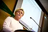 Finansminister Siv Jensen (Frp) la fram statsbudsjettet 2017 i dag