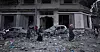 Palestinske kvinner og barn i utbombede gater i Gaza tirsdag 10. oktober.