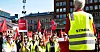 LO-leder Peggy Hessen Følsvik holdt appell på Youngstorget under streiken i 2023.