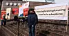 Fredrik Winger-Solvang i Oslo Transportarbeiderforening i Fellesforbundet under fanemarkeringen i Oslo.