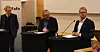 DEBATT: Panelet som diskuterte rapporten til slutt besto av adm. direktør i Finans Norge, Idar Kreuzer, Jan Olav Andersen og tidligere statssekretær og nå forretningsutvikler innenfor havvind i Equinor, Tony Christian Tiller.
