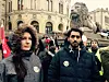 Kathrine Espelien og Farukh Qureshi fra Oslo fengsel deltok i markeringen på Eidsvolls plass