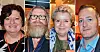 4 på NTL-landsmøtet: Hege Fjellberg (NTL Politiet), Jan Olav Moen (NTL Politiet), Birgit Jordan (NTL Kulturinstitusjoner) og Rasmus Rydland (NTL Nav)