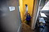 En av grunnene til at museet må bygges om, er de dårlige rømingsveiene. Dette er eneste vei ut fra den enden av bygget som er lengst fra hovedtrappen. Heis ­finnes ikke i bygget fra 1927.