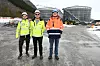Øyvind Bugge og Frank Roger Berg fra elektrikerselskapet ELMO Teknikk og Bjørn Ørsund fra entreprenørselskapet Angvik Grytnes bygger biogass-anlegg for Havilla ved Varhol industriområde. Begge selskapene er medlem i Fair Play Møre og Romsdal.
