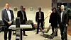 Administrerende direktør i Eltel Networks Thor-Egel Bråthen og direktør strategi og forretningsutvikling Eltel Networks Svein Andorf Olsen, sammen med VP/Head of Partner Management Telenor Norge Bjørn Rudberg, CTO Telenor Norge Ingeborg Øftshus og CFO Telenor Norge Terje Borge.