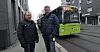 KREVER SIKRERE BUSSER: Hovedverneombud i Vy buss, Harald Sehm, og leder av Yrkesseksjon samferdsel og teknisk i Viken, Ove Andreas Solberg.