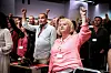 FO-gjennomslag til tross, LO-skuta er tung å snu, mener Kvisvik, her på LO-kongress.